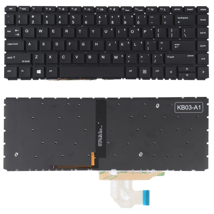 US Version Keyboard with Backlight, For HP Elitebook 830 G7 G8, For HP Probook 450 G6 455 G6 450 G7 455 G7, For HP Probook 440 G6 445 G6 440 G7 445 G7, For HP Elitebook X360 836 730 G5 735 G5 G6, For HP Probook 440 G8 445 G8