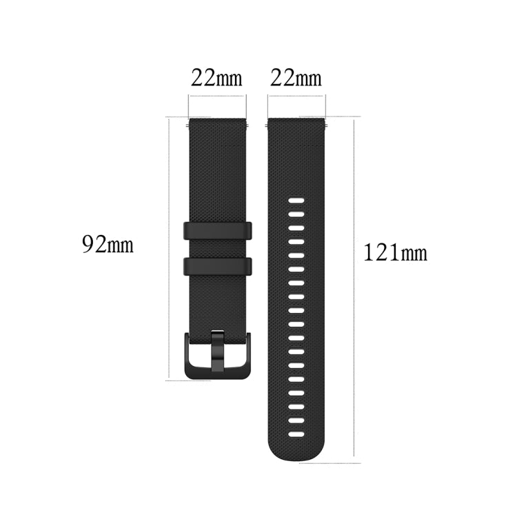 Per Xiaomi Watch Color 22mm Cinturino da polso in silicone con trama scozzese piccola, 22mm