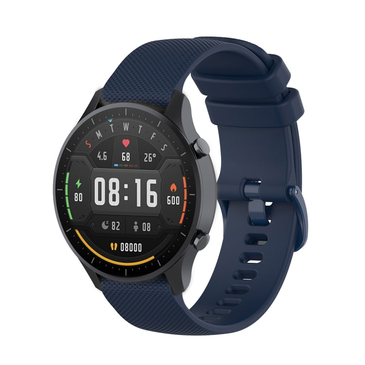 Per Xiaomi Watch Color 22mm Cinturino da polso in silicone con trama scozzese piccola, 22mm