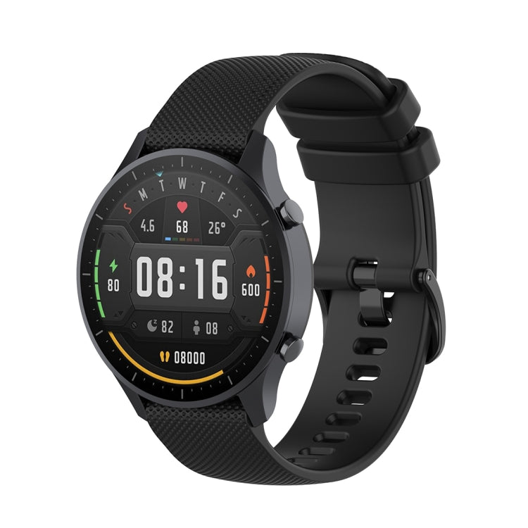 Per Xiaomi Watch Color 22mm Cinturino da polso in silicone con trama scozzese piccola, 22mm