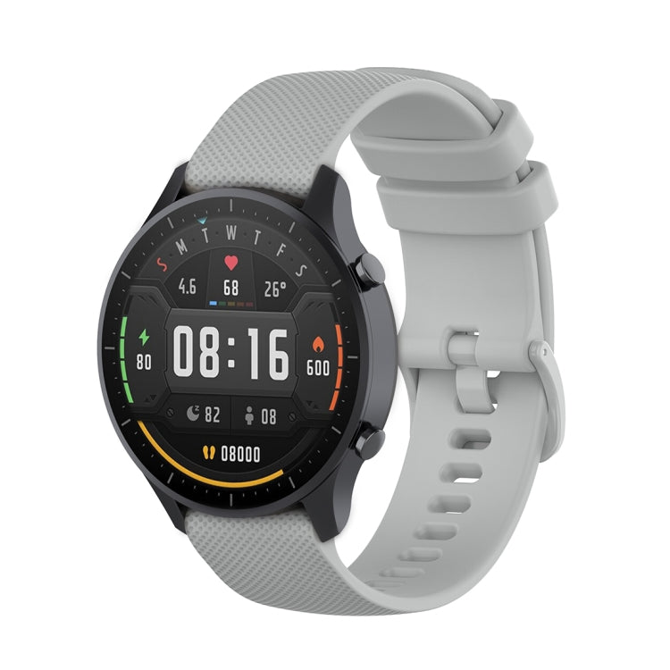 Per Xiaomi Watch Color 22mm Cinturino da polso in silicone con trama scozzese piccola, 22mm