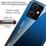 Custodia per telefono in vetro a colori sfumati, For Xiaomi Redmi Note 12 China, For Xiaomi Redmi Note 12 Pro 5G China, For Xiaomi Redmi Note 12 Pro+ China