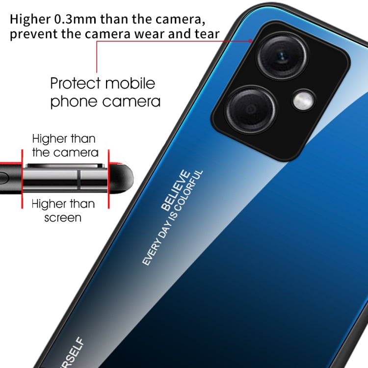 Custodia per telefono in vetro a colori sfumati, For Xiaomi Redmi Note 12 China, For Xiaomi Redmi Note 12 Pro 5G China, For Xiaomi Redmi Note 12 Pro+ China