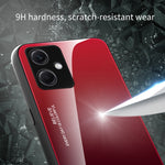 Custodia per telefono in vetro a colori sfumati, For Xiaomi Redmi Note 12 China, For Xiaomi Redmi Note 12 Pro 5G China, For Xiaomi Redmi Note 12 Pro+ China