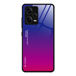 Custodia per telefono in vetro a colori sfumati, For Xiaomi Redmi Note 12 China, For Xiaomi Redmi Note 12 Pro 5G China, For Xiaomi Redmi Note 12 Pro+ China