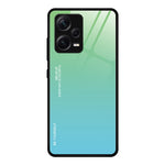 Custodia per telefono in vetro a colori sfumati, For Xiaomi Redmi Note 12 China, For Xiaomi Redmi Note 12 Pro 5G China, For Xiaomi Redmi Note 12 Pro+ China
