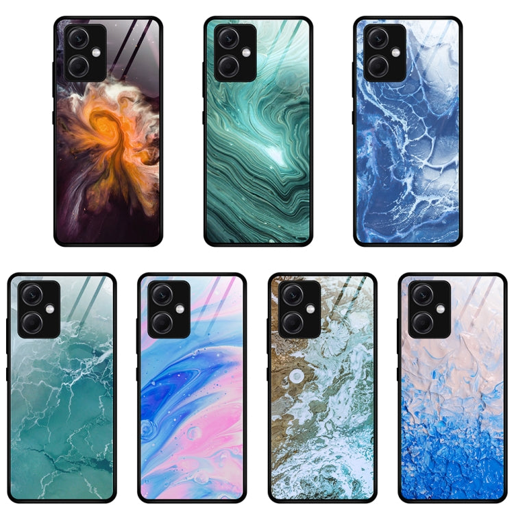 Custodia per telefono in vetro con motivo in marmo, For Xiaomi Redmi Note 12 China, For Xiaomi Redmi Note 12 Pro 5G China, For Xiaomi Redmi Note 12 Pro+ China