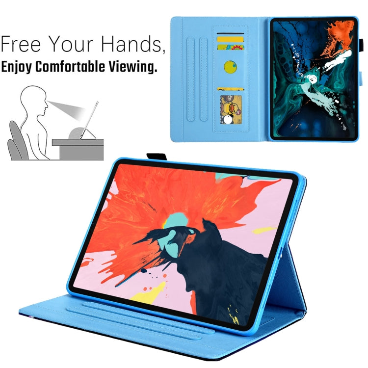 Custodia Smart Tablet in Pelle Disegno Colorato, For iPad 10th Gen 10.9 2022