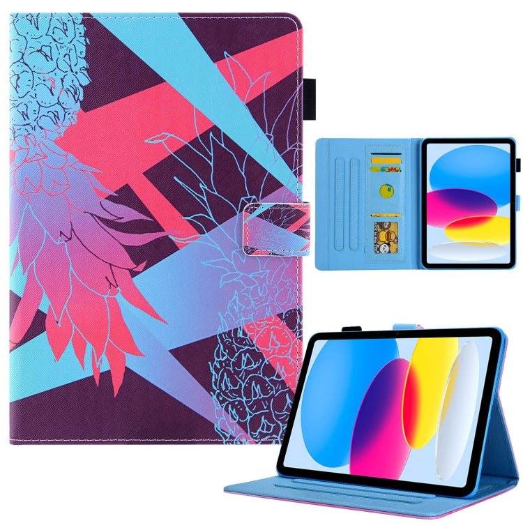 Custodia Smart Tablet in Pelle Disegno Colorato, For iPad 10th Gen 10.9 2022