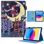 Custodia Smart Tablet in Pelle Disegno Colorato, For iPad 10th Gen 10.9 2022
