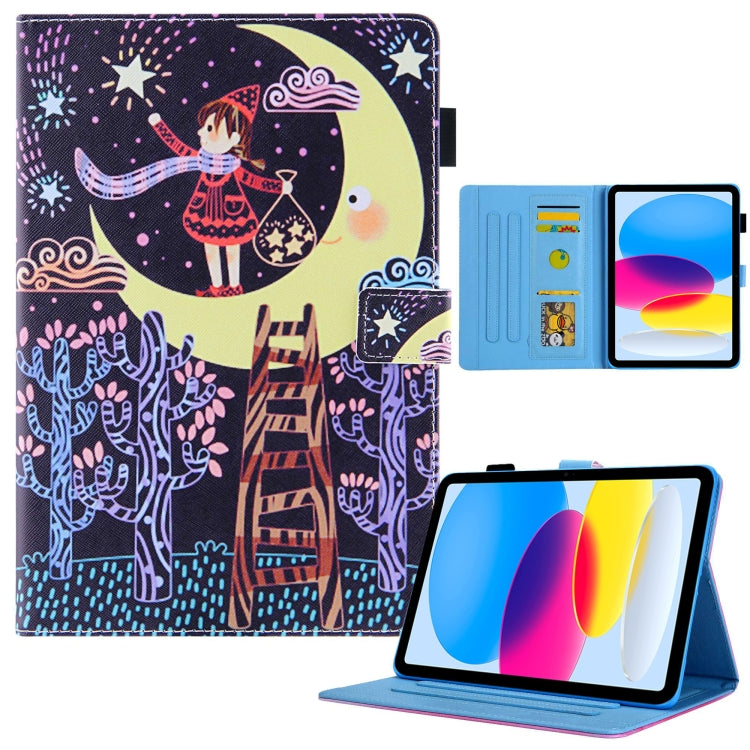 Custodia Smart Tablet in Pelle Disegno Colorato, For iPad 10th Gen 10.9 2022