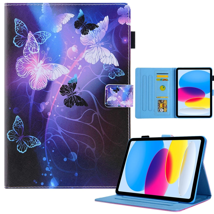 Custodia Smart Tablet in Pelle Disegno Colorato, For iPad 10th Gen 10.9 2022