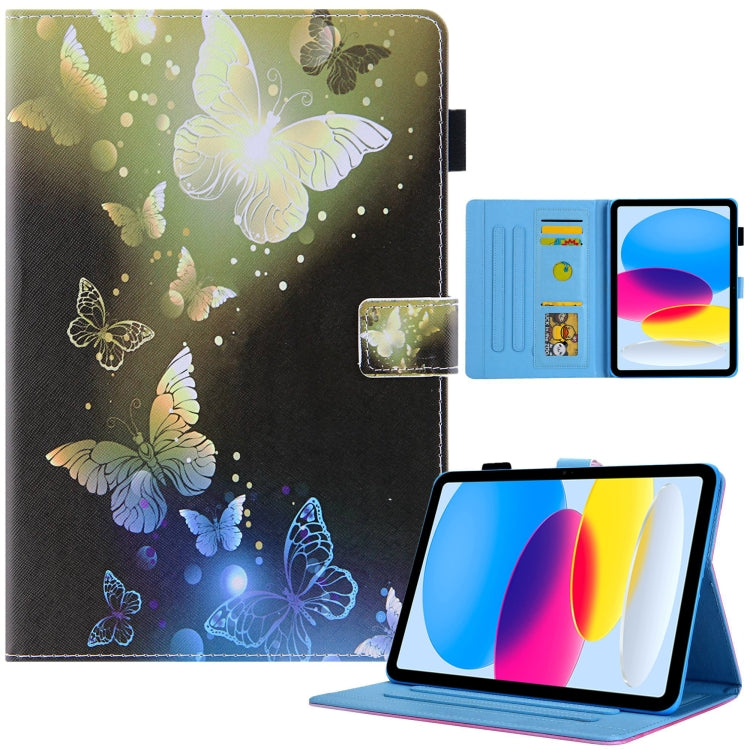 Custodia Smart Tablet in Pelle Disegno Colorato, For iPad 10th Gen 10.9 2022