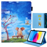 Custodia Smart Tablet in Pelle Disegno Colorato, For iPad 10th Gen 10.9 2022