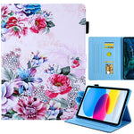 Custodia Smart Tablet in Pelle Disegno Colorato, For iPad 10th Gen 10.9 2022