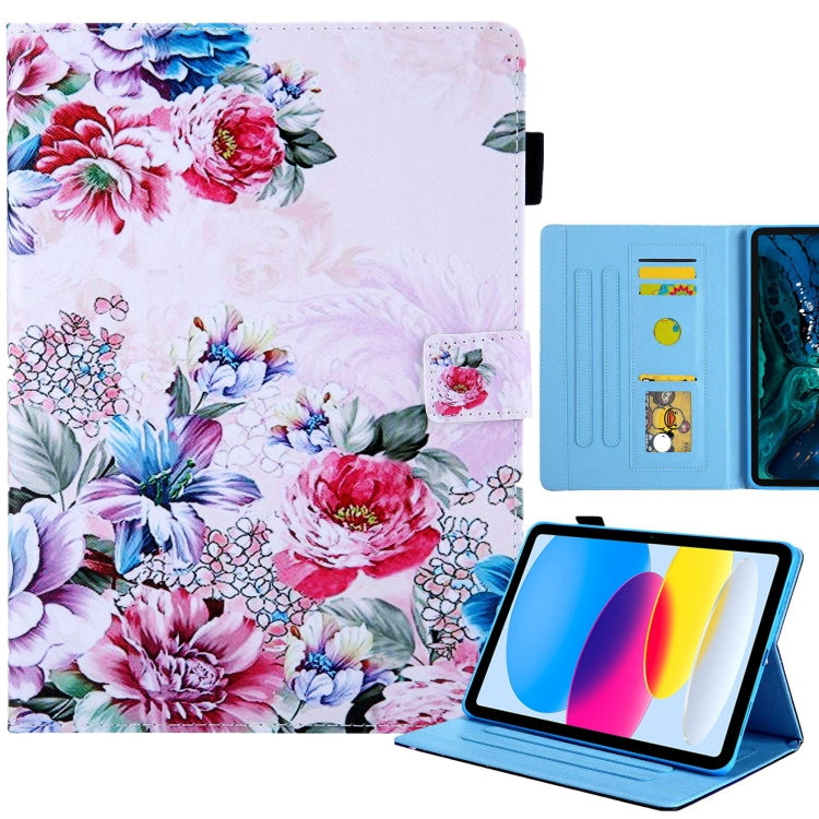 Custodia Smart Tablet in Pelle Disegno Colorato, For iPad 10th Gen 10.9 2022