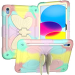 Custodia per tablet robusta e resistente con cavalletto a farfalla, For iPad 10th Gen 10.9 2022