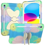 Custodia per tablet robusta e resistente con cavalletto a farfalla, For iPad 10th Gen 10.9 2022