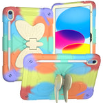 Custodia per tablet robusta e resistente con cavalletto a farfalla, For iPad 10th Gen 10.9 2022