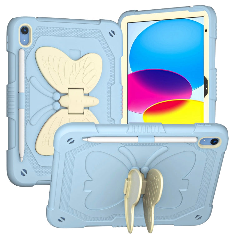 Custodia per tablet robusta e resistente con cavalletto a farfalla, For iPad 10th Gen 10.9 2022