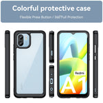 Custodia per telefono in acrilico + TPU serie colorata, For Xiaomi Redmi A1, For Samsung Galaxy A14 5G