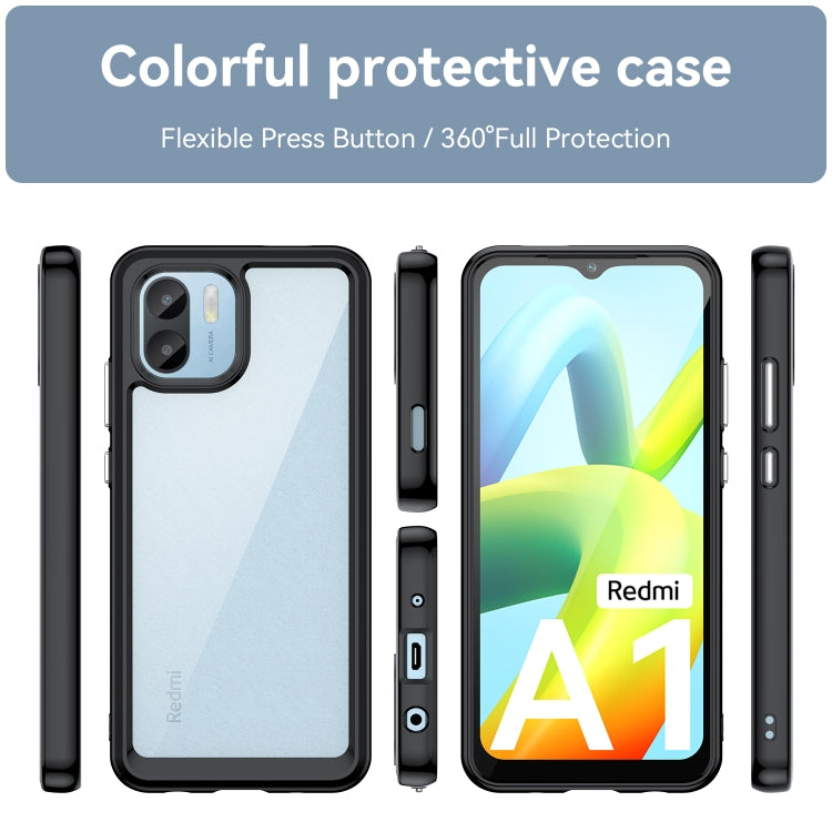Custodia per telefono in acrilico + TPU serie colorata, For Xiaomi Redmi A1, For Samsung Galaxy A14 5G