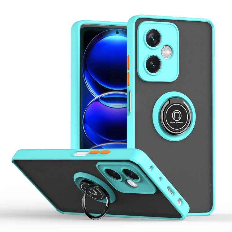 Custodia per telefono con supporto ad anello in TPU + PC serie Q Shadow 1, For Xiaomi Redmi Note 12 China, For Xiaomi Redmi Note 12 Pro 5G China, For Xiaomi Redmi Note 12 Pro+ China