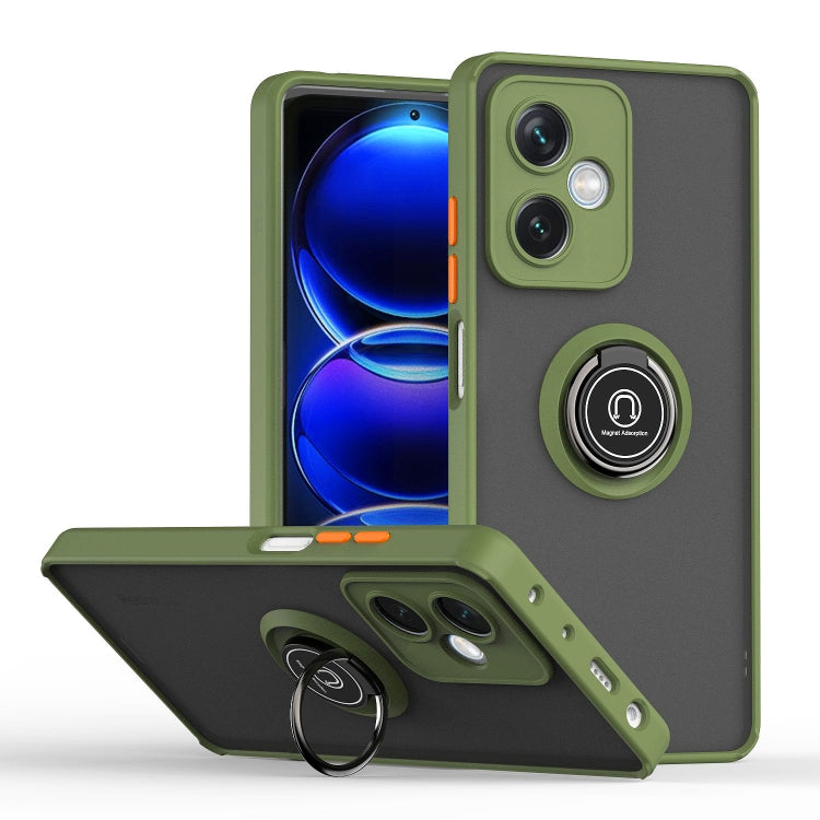 Custodia per telefono con supporto ad anello in TPU + PC serie Q Shadow 1, For Xiaomi Redmi Note 12 China, For Xiaomi Redmi Note 12 Pro 5G China, For Xiaomi Redmi Note 12 Pro+ China