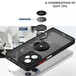 Custodia per telefono con supporto ad anello in TPU + PC serie Q Shadow 1, For Xiaomi Redmi Note 12 China, For Xiaomi Redmi Note 12 Pro 5G China, For Xiaomi Redmi Note 12 Pro+ China