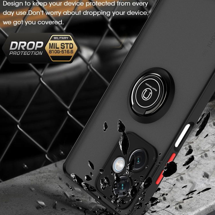 Custodia per telefono con supporto ad anello in TPU + PC serie Q Shadow 1, For Xiaomi Redmi Note 12 China, For Xiaomi Redmi Note 12 Pro 5G China, For Xiaomi Redmi Note 12 Pro+ China