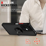 Custodia per telefono con supporto ad anello in TPU + PC serie Q Shadow 1, For Xiaomi Redmi Note 12 China, For Xiaomi Redmi Note 12 Pro 5G China, For Xiaomi Redmi Note 12 Pro+ China