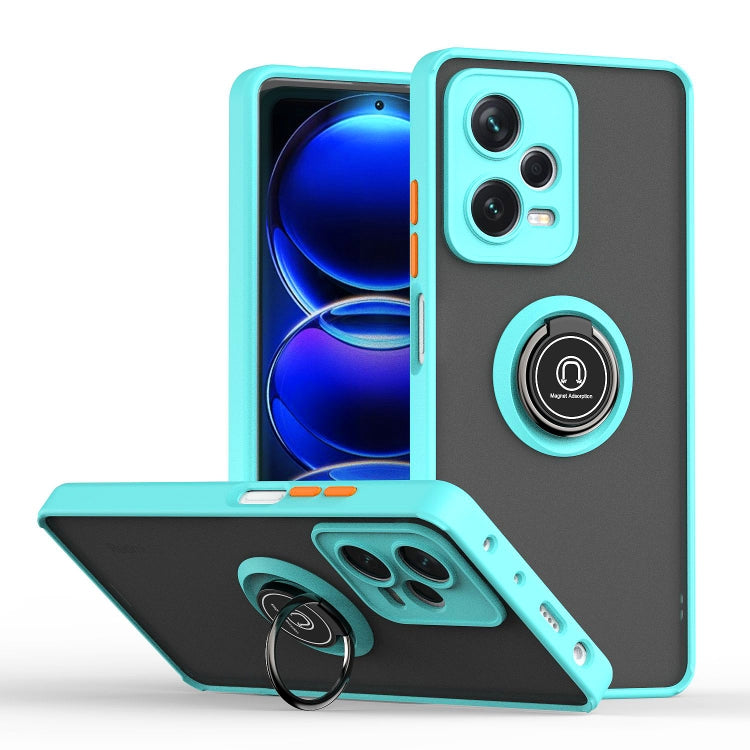 Custodia per telefono con supporto ad anello in TPU + PC serie Q Shadow 1, For Xiaomi Redmi Note 12 China, For Xiaomi Redmi Note 12 Pro 5G China, For Xiaomi Redmi Note 12 Pro+ China