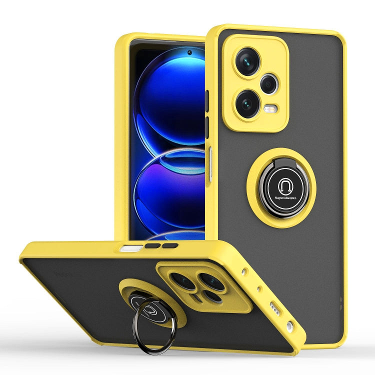 Custodia per telefono con supporto ad anello in TPU + PC serie Q Shadow 1, For Xiaomi Redmi Note 12 China, For Xiaomi Redmi Note 12 Pro 5G China, For Xiaomi Redmi Note 12 Pro+ China