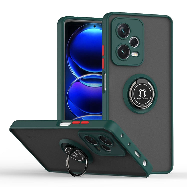 Custodia per telefono con supporto ad anello in TPU + PC serie Q Shadow 1, For Xiaomi Redmi Note 12 China, For Xiaomi Redmi Note 12 Pro 5G China, For Xiaomi Redmi Note 12 Pro+ China