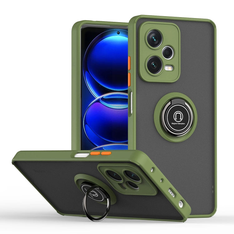 Custodia per telefono con supporto ad anello in TPU + PC serie Q Shadow 1, For Xiaomi Redmi Note 12 China, For Xiaomi Redmi Note 12 Pro 5G China, For Xiaomi Redmi Note 12 Pro+ China