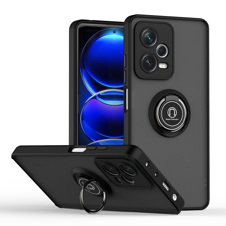 Custodia per telefono con supporto ad anello in TPU + PC serie Q Shadow 1, For Xiaomi Redmi Note 12 China, For Xiaomi Redmi Note 12 Pro 5G China, For Xiaomi Redmi Note 12 Pro+ China