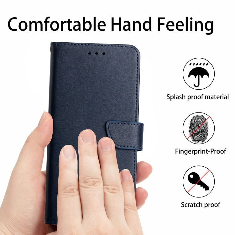 Custodia per telefono flip in vera pelle a prova di impronte digitali, For Motorola Moto E22s, For Realme 9i 5G, For Realme 10 Pro+