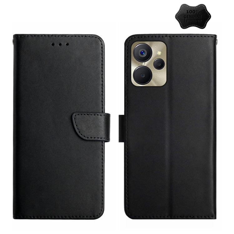 Custodia per telefono flip in vera pelle a prova di impronte digitali, For Motorola Moto E22s, For Realme 9i 5G, For Realme 10 Pro+