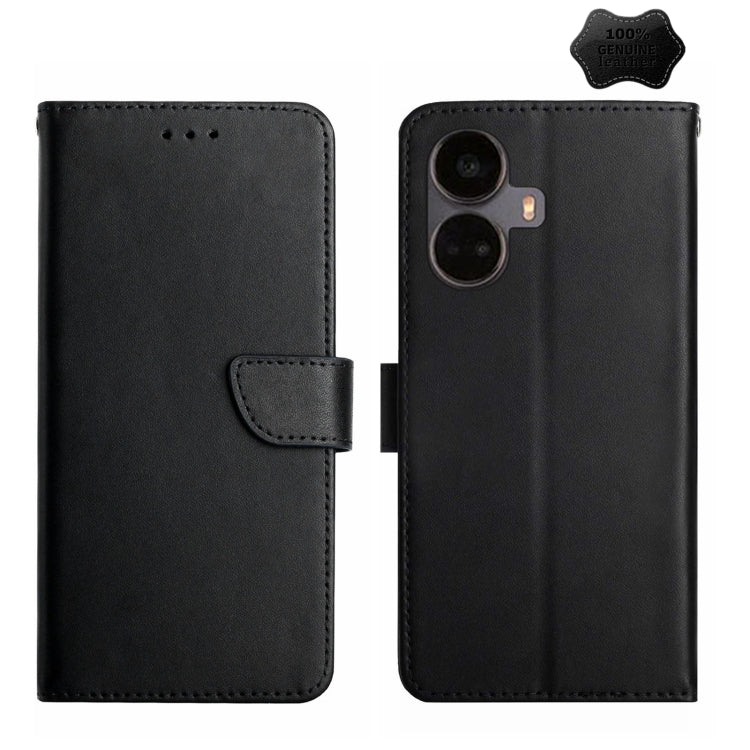 Custodia per telefono flip in vera pelle a prova di impronte digitali, For Motorola Moto E22s, For Realme 9i 5G, For Realme 10 Pro+