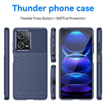 Custodia protettiva morbida per telefono Thunderbolt antiurto in TPU, For Xiaomi Redmi Note 12 Pro 5G China, For Xiaomi Redmi Note 12 Pro+ China / Global