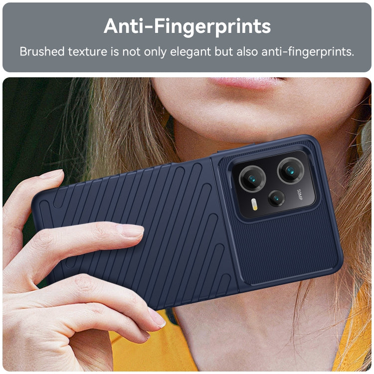 Custodia protettiva morbida per telefono Thunderbolt antiurto in TPU, For Xiaomi Redmi Note 12 Pro 5G China, For Xiaomi Redmi Note 12 Pro+ China / Global