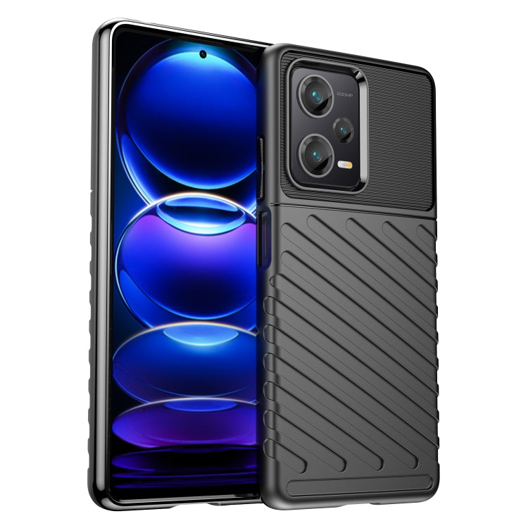 Custodia protettiva morbida per telefono Thunderbolt antiurto in TPU, For Xiaomi Redmi Note 12 Pro 5G China, For Xiaomi Redmi Note 12 Pro+ China / Global