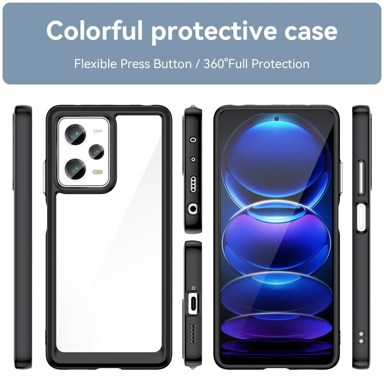 Custodia per telefono in acrilico + TPU serie colorata, For Xiaomi Redmi Note 12 Pro 5G, For Xiaomi Redmi Note 12 Pro 5G China
