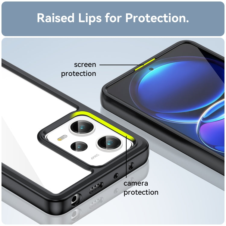 Custodia per telefono in acrilico + TPU serie colorata, For Xiaomi Redmi Note 12 Pro 5G, For Xiaomi Redmi Note 12 Pro 5G China