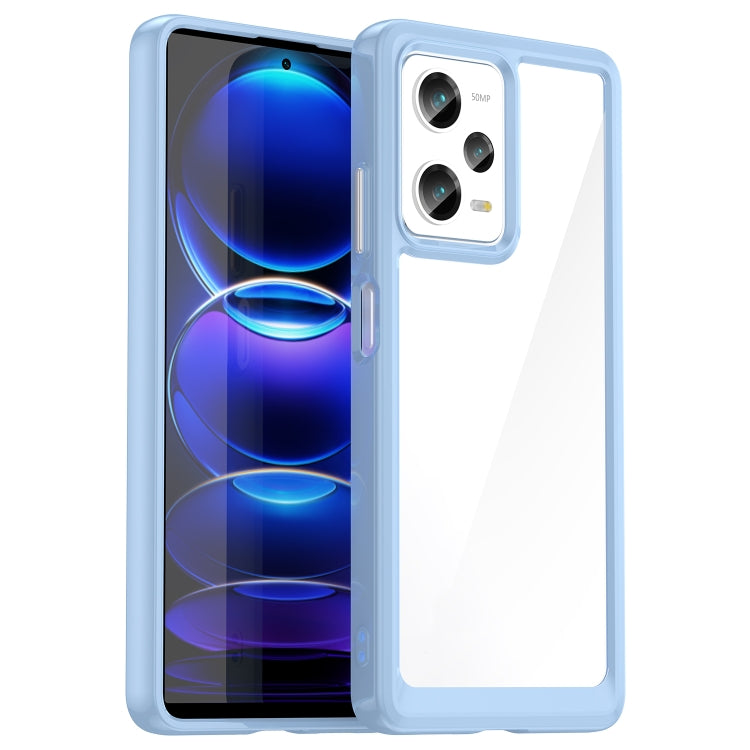 Custodia per telefono in acrilico + TPU serie colorata, For Xiaomi Redmi Note 12 Pro 5G, For Xiaomi Redmi Note 12 Pro 5G China