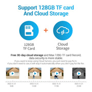 ESCAM QF170 Telecamera solare audio bidirezionale per visione notturna a colori WiFi da 2 MP, QF170