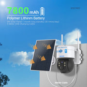 ESCAM QF170 Telecamera solare audio bidirezionale per visione notturna a colori WiFi da 2 MP, QF170
