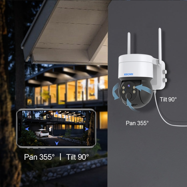ESCAM QF170 Telecamera solare WiFi 2MP con audio bidirezionale
