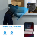 ESCAM QF170 Telecamera solare WiFi 2MP con audio bidirezionale