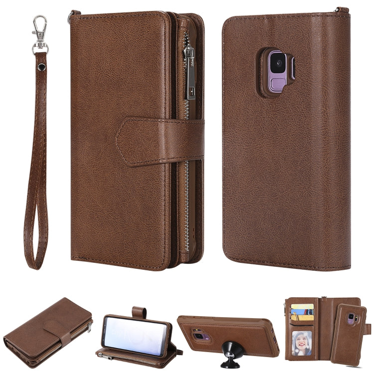Custodia portafoglio 2 in 1 per Samsung Galaxy S9 e S9 Plus